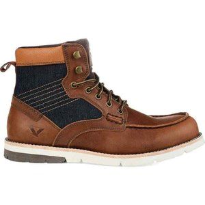 TERRITORY BOOTS Men's13 BROWN Mack Moc Toe Boot
